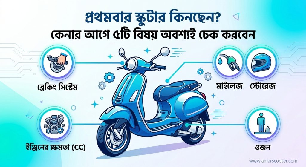 প্রথমবার স্কুটার কিনছেন? কেনার আগে যে ৫টি বিষয় অবশ্যই চেক করবেন amar scooter free