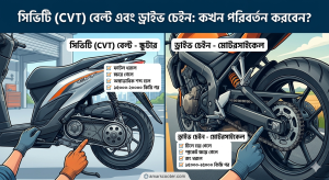 সিভিটি (cvt) বেল্ট এবং ড্রাইভ চেইন