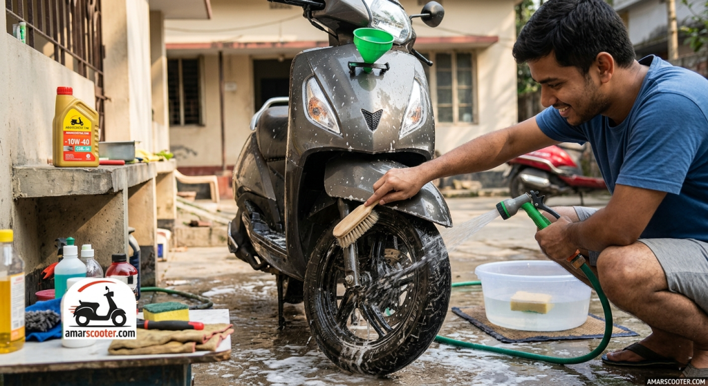 স্কুটার ওয়াশিং গাইড