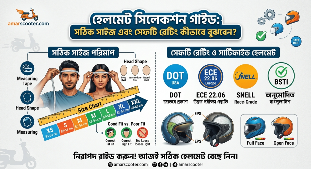 হেলমেট সিলেকশন গাইড